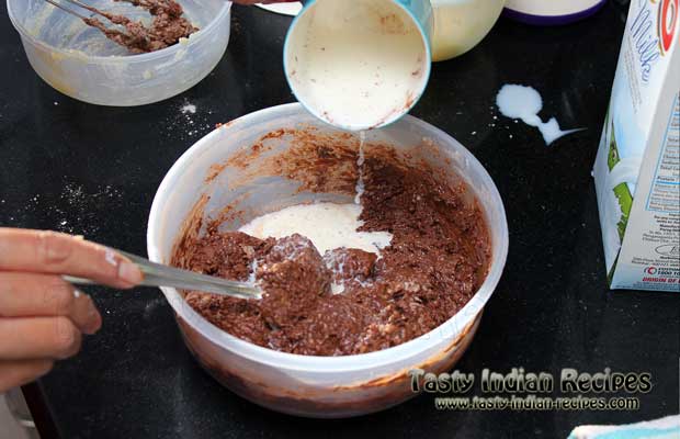 Chocolate Brownie Cake Steps