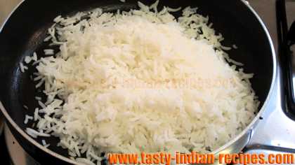 Add boiled rice