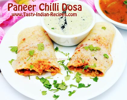 Paneer Chilli Dosa