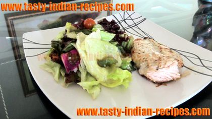 grilled-chicken-breast-with-caesar-salad
