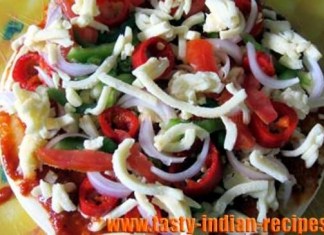 Vegetable-cheese-pizza