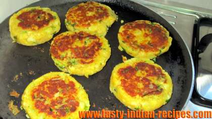 Cooked aloo patties