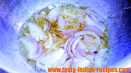 Fry till onion translucent