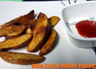 garlic-herb-potato-wedges