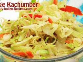 Cabbage Kachumber Recipe---Featured