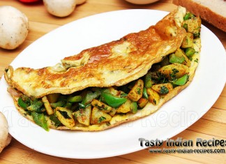 Capsicum and Potato Omelette