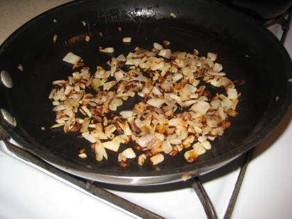 Stir Fried Onions in the Pan