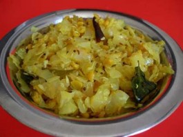 Cabbage Poriyal