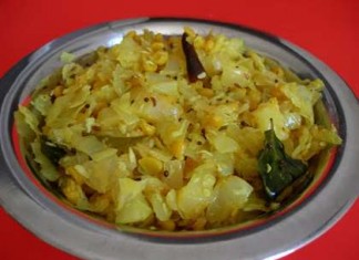 Cabbage Poriyal