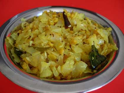 Cabbage Poriyal