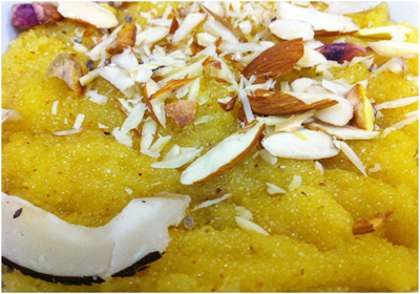 Coconut Custard Halwa