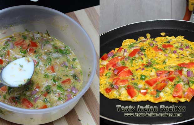 Masala Omelette Recipe Step 3