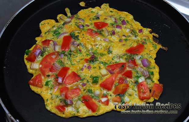 Masala Omelette Recipe Step 4