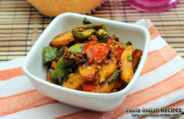 Potato Capsicum Curry