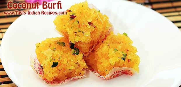 Coconut Burfi Recipe