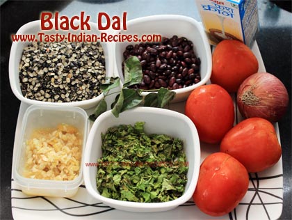 Black Dal Ingredients