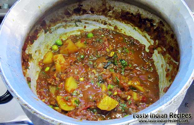 Garnish with Chopped Coriander Leaves