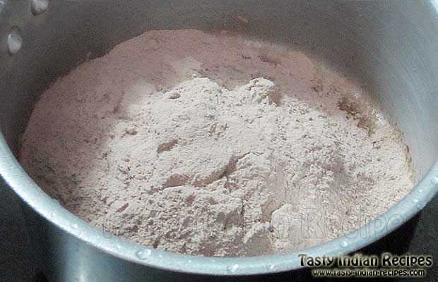 Mixture of Flour, Baking Powder Salt