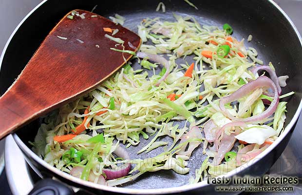 Stir Frying Sliced Veggies