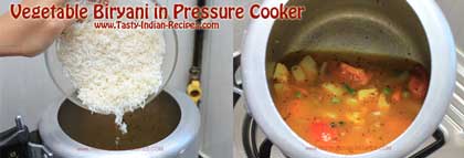 Vegetable Biryani in Pressure Cooker Recipe step 3