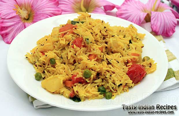 Vegetable Biryani in Pressure Cooker