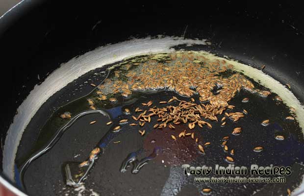 Add Cumin Seeds in Heating Oil or in Melted Butter Add Cumin Seeds in Heating Oil or in Melted Butter