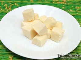 Homemade Paneer Chunks