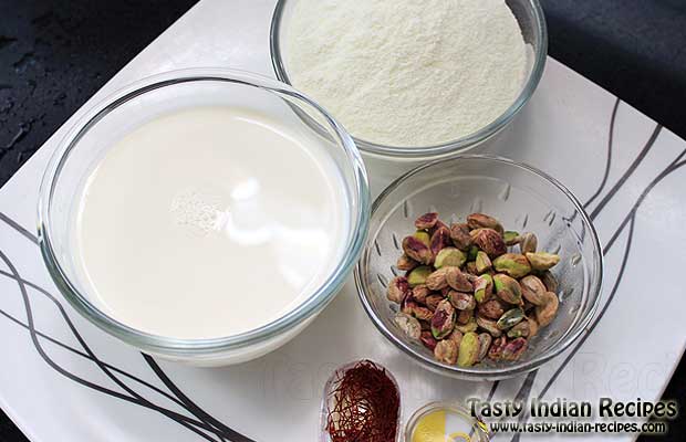 Ingredients for making Sandesh (Bengali Sweet)
