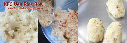 KFC Veg Rice Bowl Recipe Step 4
