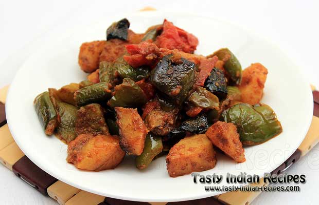 Aloo Capsicum Aloo Capsicum