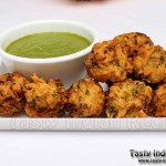 Rice Pakora Recipe / Rice Fritters Recipe