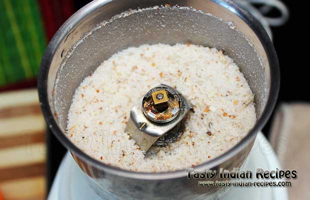 Grind the sugar mixture into a smooth powder form