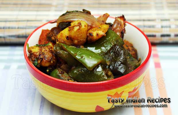 Aloo Capsicum Dry