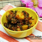 Aloo Methi Recipe / Potato With Methi Leaves Recipe