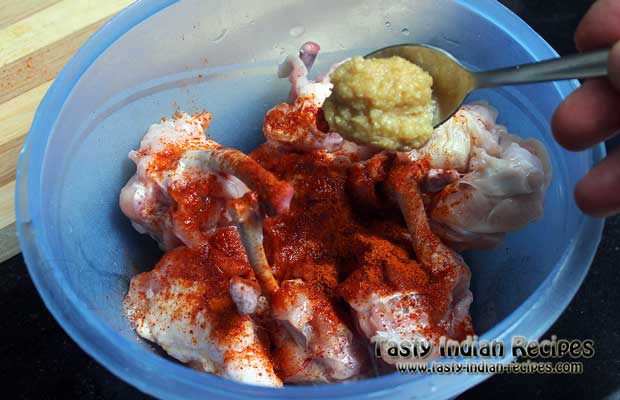 Tandoori Chicken Lollipops Recipe Step 2